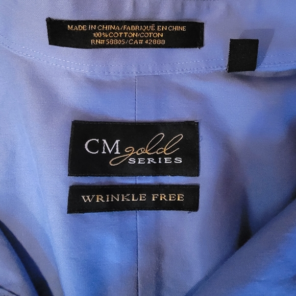 Men's Dress Shirt - Blue - Picture 2 of 3